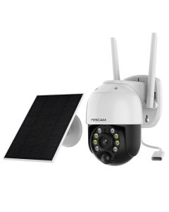 Foscam B4 - 2K 4MP Outdoor Pan/Tilt WiFi Battery IP Security Camera with Solar Panel & Spotlights 