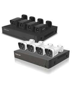 Foscam FN9108E-B4 - 8 Channel 3K 5MP PoE NVR Kit with 4x V5EP Cameras & Built-in 2TB HDD
